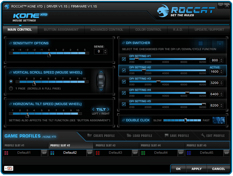 roccat kone xtd dpi