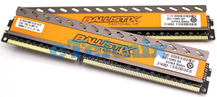 Crucial Ballistix Tactical LP DDR3 1600MHz 16GB Memory Kit Review | ETeknix