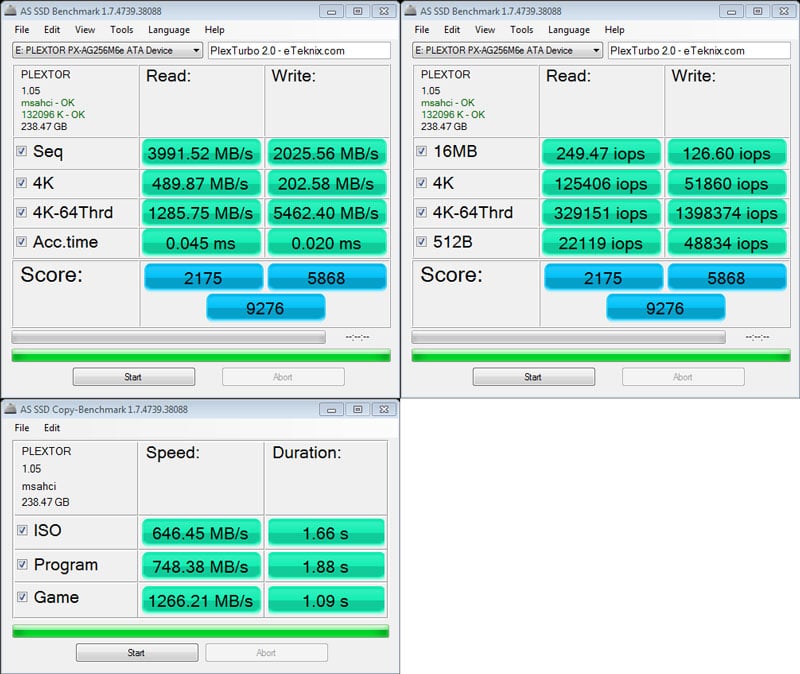 Plextor_M6e_BE-Benchmark-Turbo_ASSSD_combined