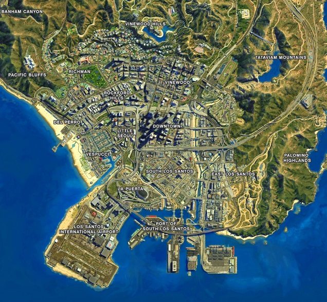 GTA 5 Map Re-Created in Cities: Skylines - GameSpot