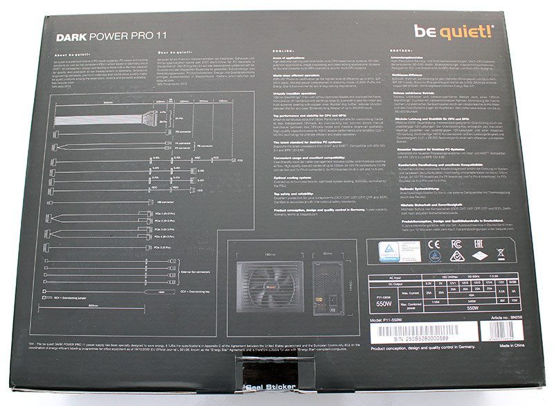 User manual Be Quiet! Dark Power Pro 10 750W (English - 59 pages)