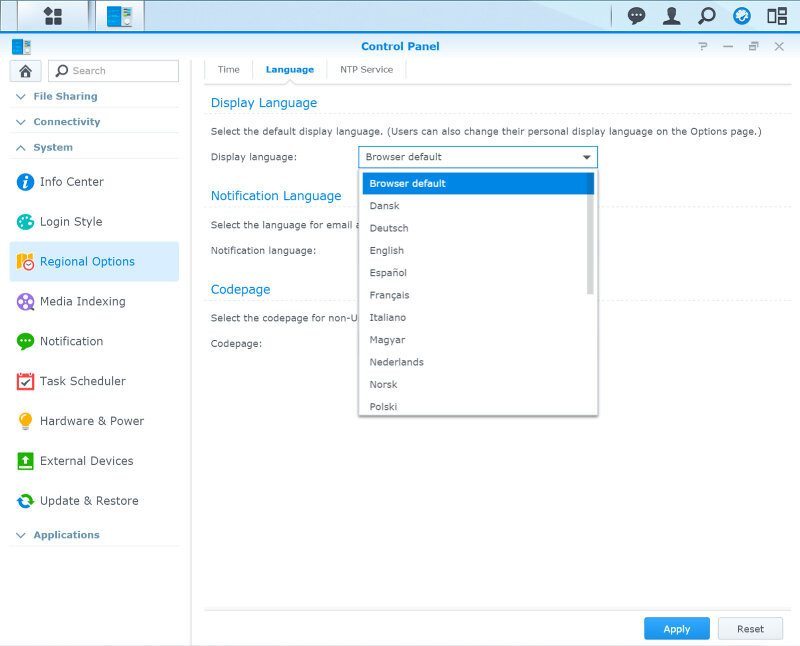 Synology_DS216se-SS-languages