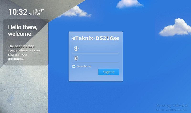 Synology_DS216se-SS-login