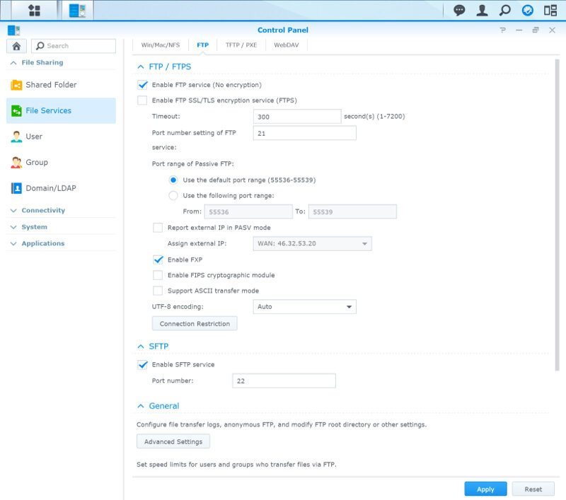 Synology_DS216se-SS-services 2