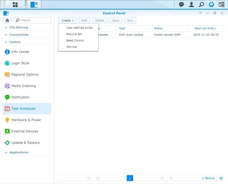 Synology_DS216se-SS-task scheduler