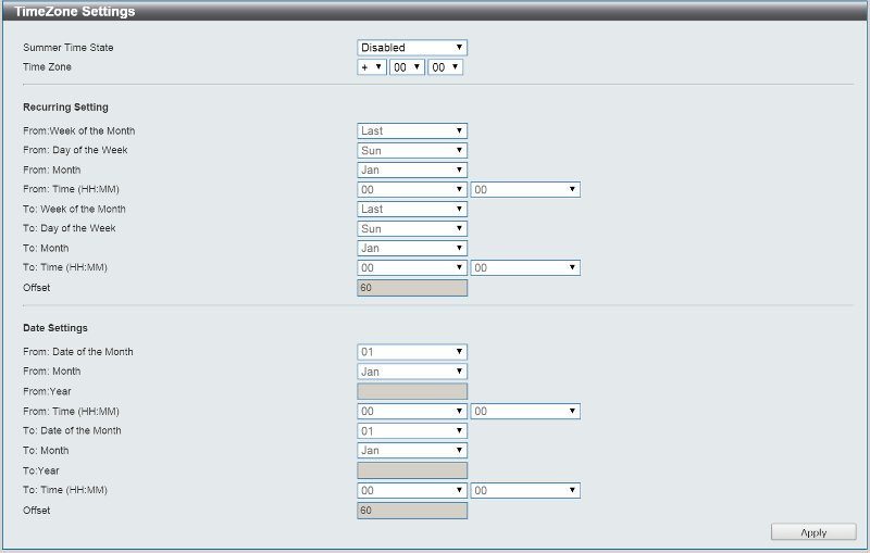 D-Link DXS-1210-12TC-SS_System-10 timezone settings