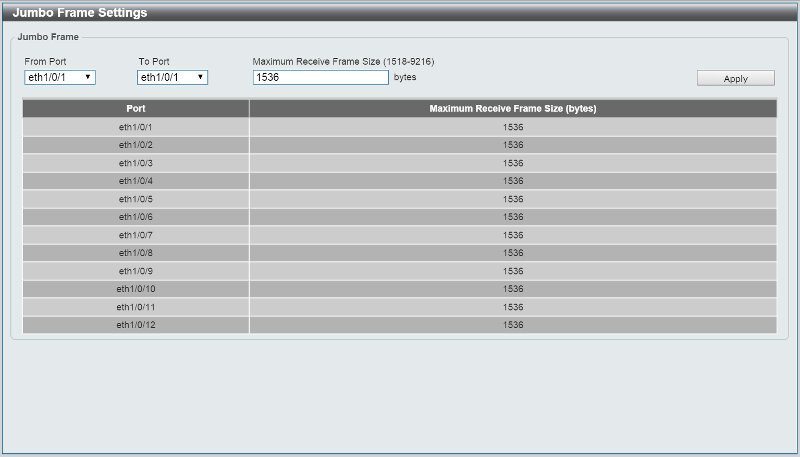 D-Link DXS-1210-12TC-SS_System-5 jumbo frames
