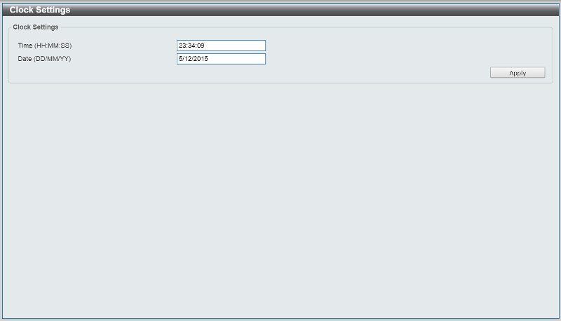 D-Link DXS-1210-12TC-SS_System-9 clock settings