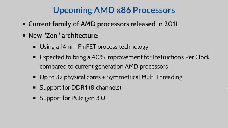 AMD Datacentre Opteron Zen
