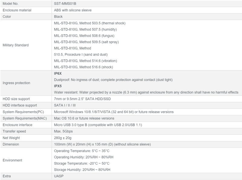 SilverStone_MMS01-SS-specs