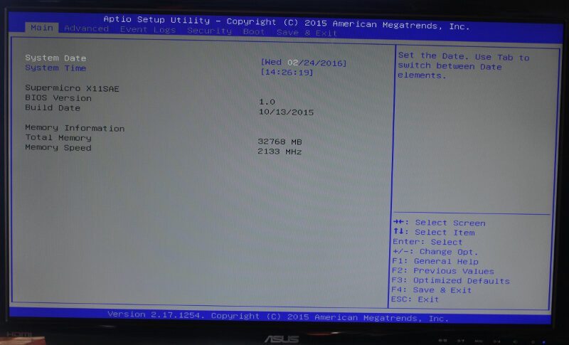 SuperMicro_X11SAE-Photo-BIOS 1