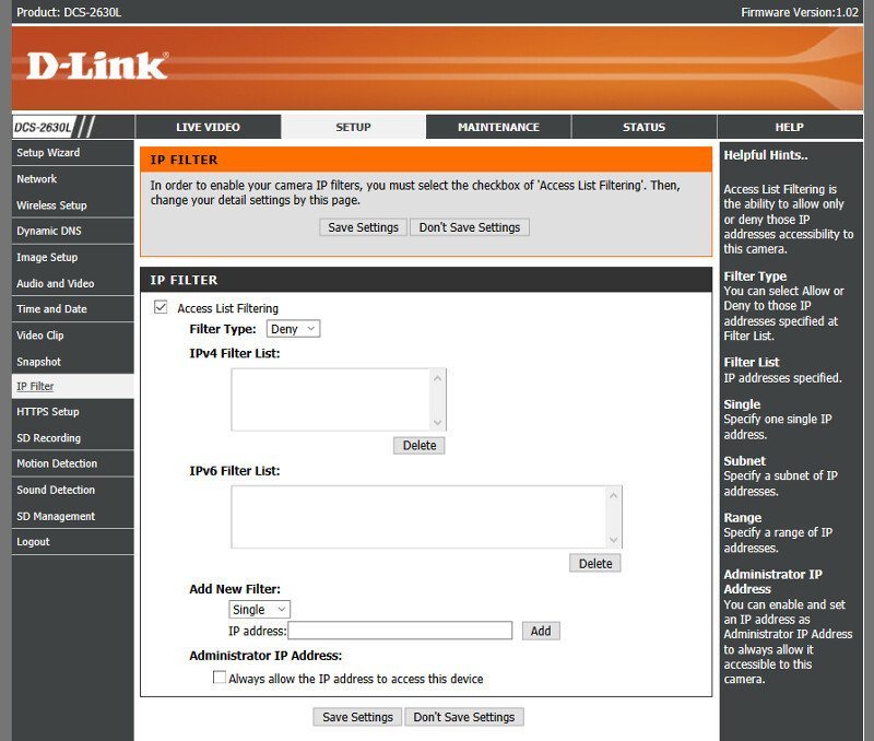 DLink_DCS-2630L-SS-GUI setup 10