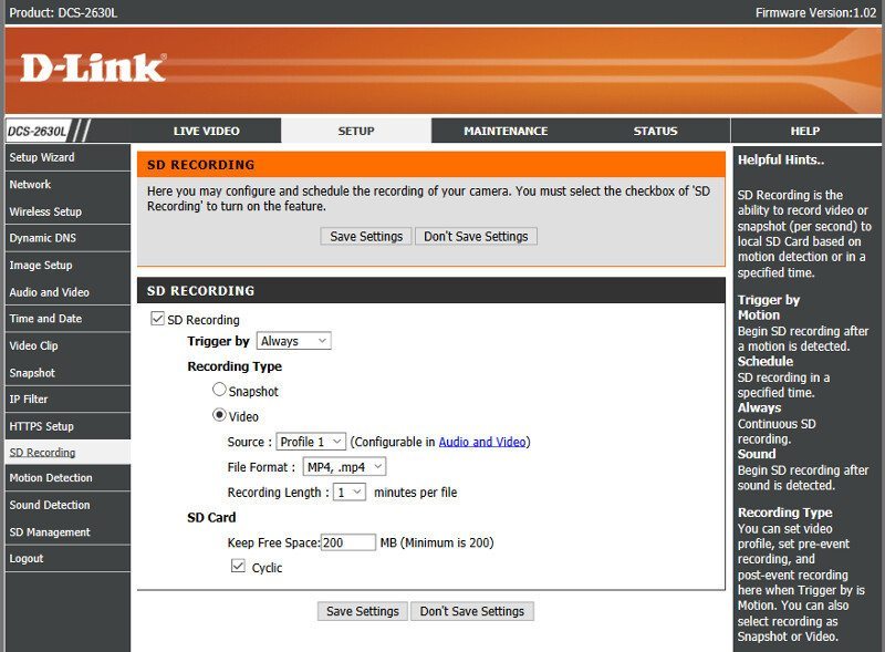 DLink_DCS-2630L-SS-GUI setup 12