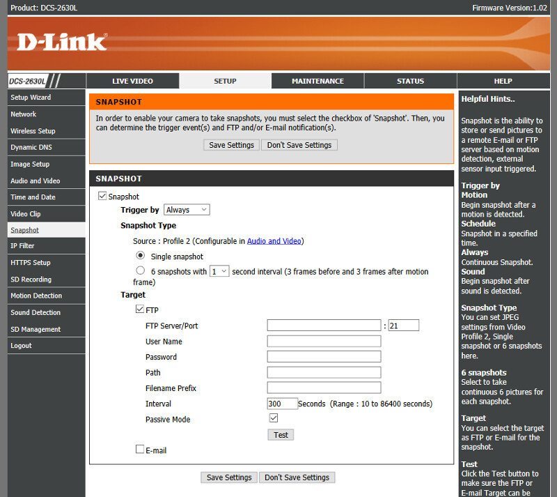 DLink_DCS-2630L-SS-GUI setup 9