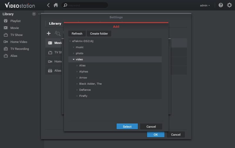 Synology DSM6-SS-VideoStation 4