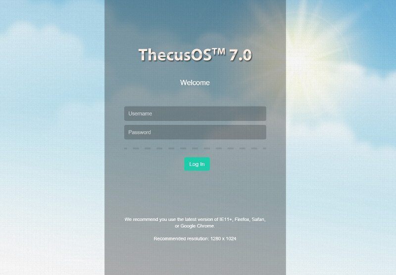 Thecus_N2810-SS-login