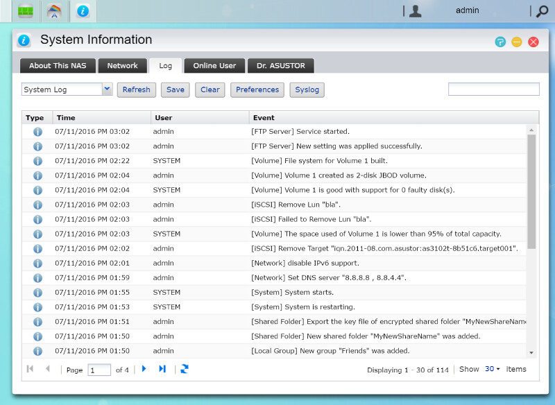 ASUSTOR_AS3102T-SS-System Information 3