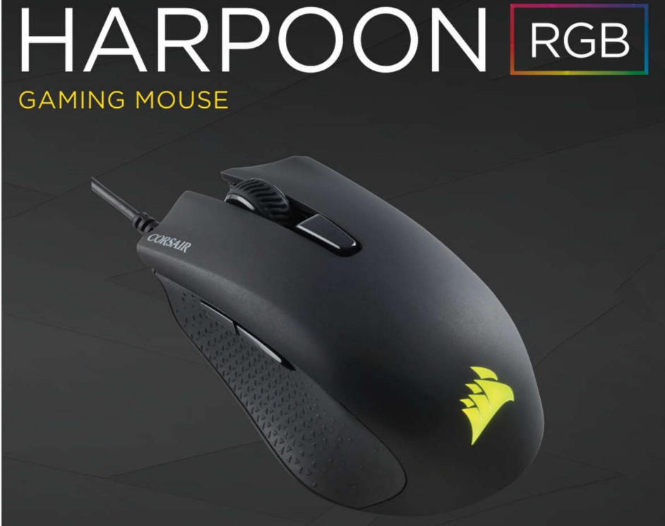 Мышь Corsair Harpoon RGB Pro. Corsair Harpoon RGB Pro. Wired Mouse Corsair Harpoon RGB Pro. Corsair Gaming Harpoon RGB Mouse.