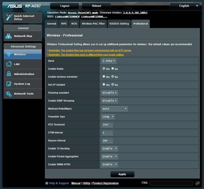 ASUS RP-AC87 SS ap mode 7