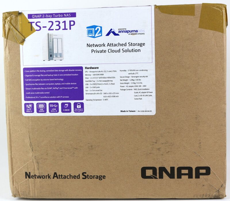 QNAP TS-231P Photo box