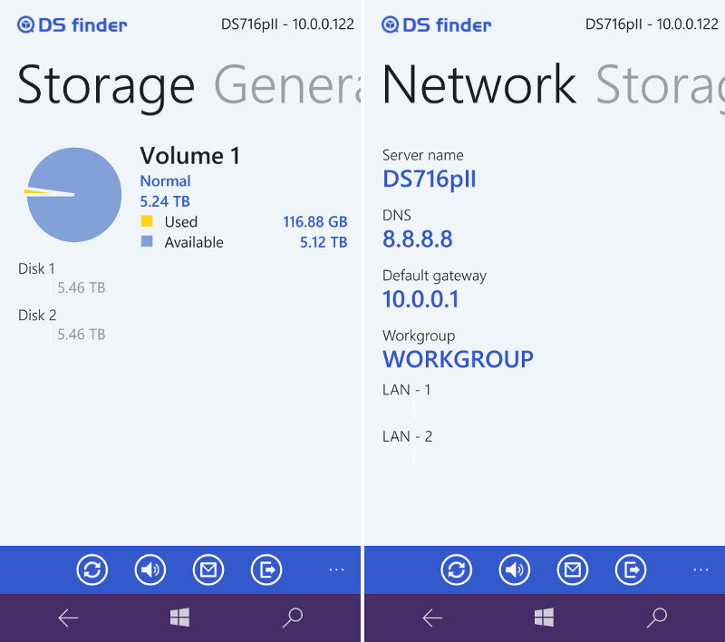 Synology DS716pII AppSS DS Finder 2