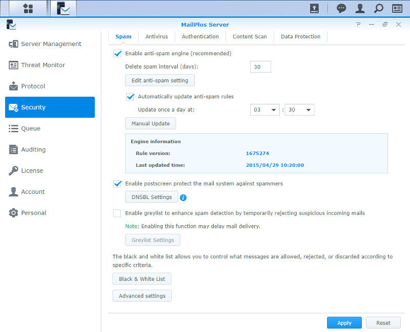 Synology DS716pII SS Business MailPlus Server 2