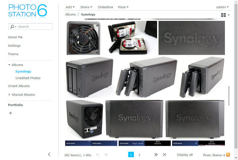 Synology DS716pII SS photo station 1