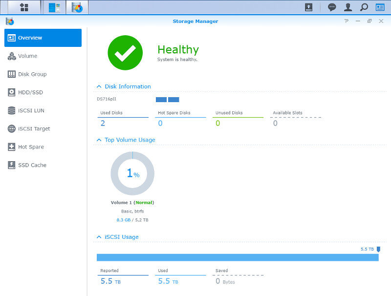 Synology DS716pII SS storage 1