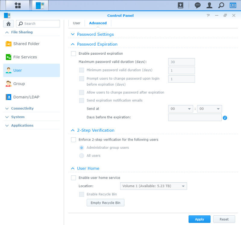 Synology DS716pII SS user 2