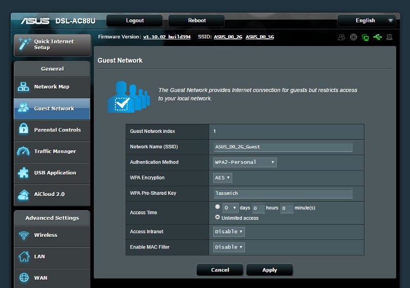 ASUS DSL-AC88U SS 01 wifi guest 1