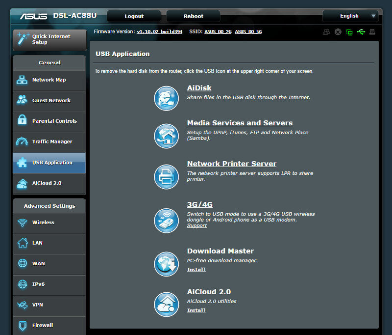 ASUS DSL-AC88U SS 03 USB Apps 02 usb apps