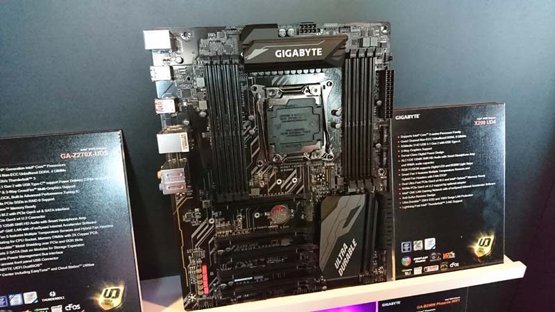 Gigabyte X299 Motherboards and More at Computex 2017