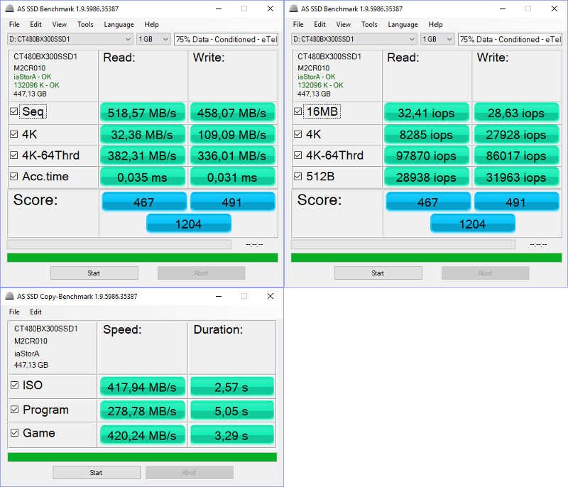 Crucial BX300 480GB BenchCondi asssd combined fix