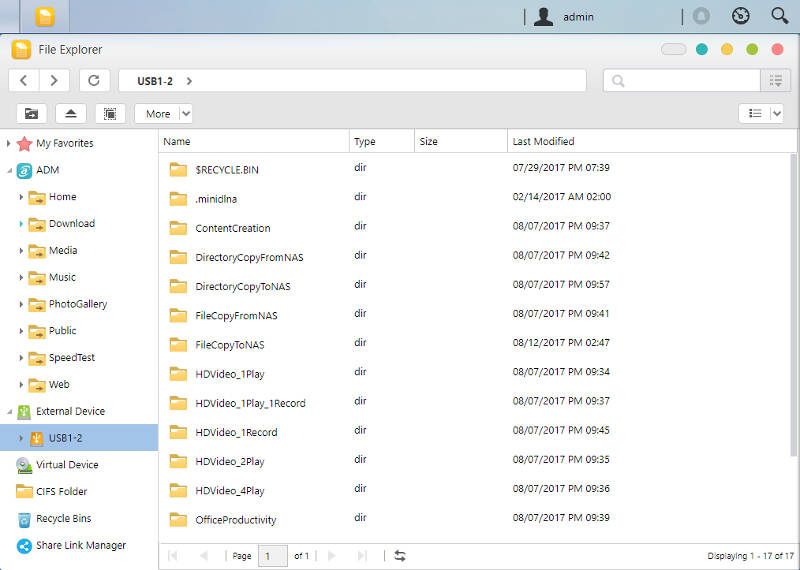 ASUSTOR ADM 3 SS 03 file explorer 2