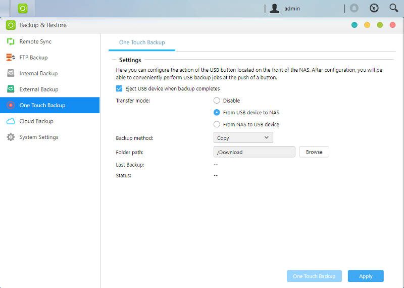 ASUSTOR ADM 3 SS SS 03 backup and restore 2