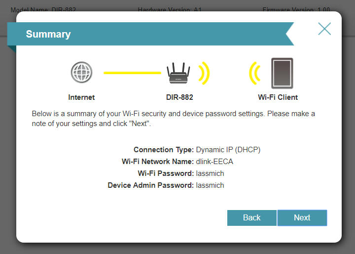 D-Link DIR-882 SS Initialisation 5