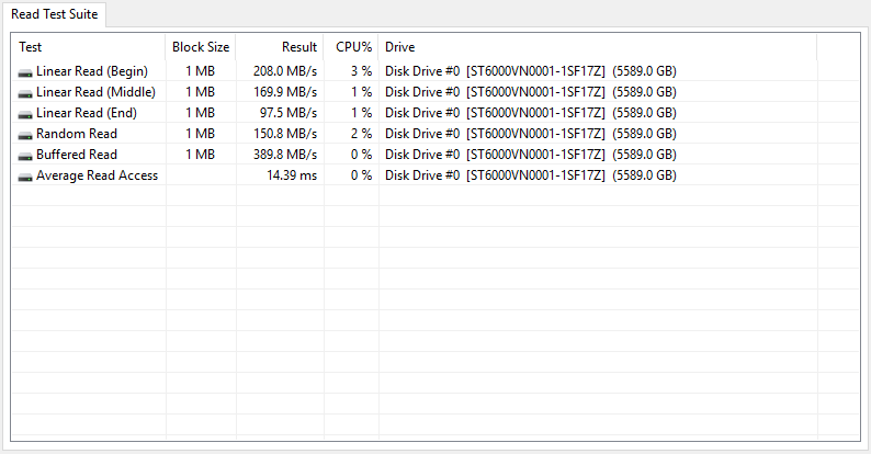 Intel Optane 32GB Bench HDD Baseline aida 1 suite