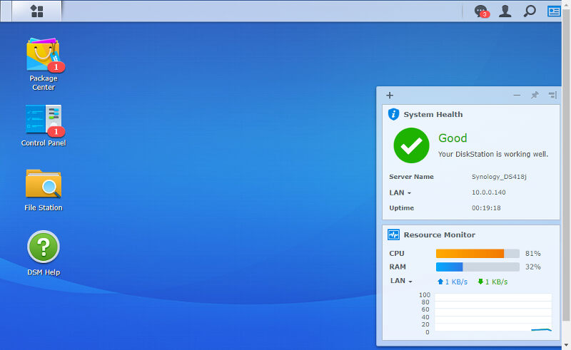 Synology DS418j SS00 Init 11