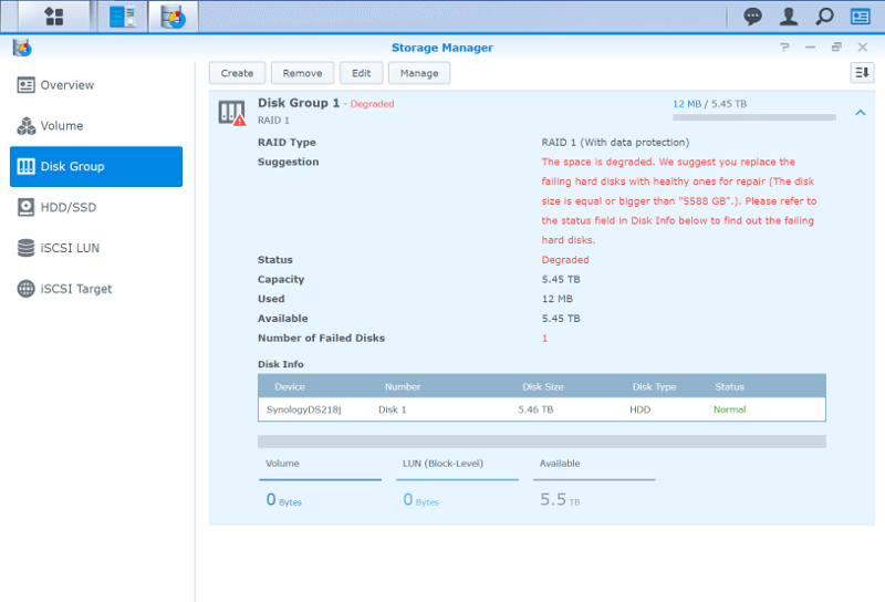 Synology DS218j SS init 13