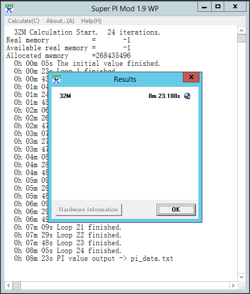 Supermicro X11SPi-TF Bench CPU SuperPI