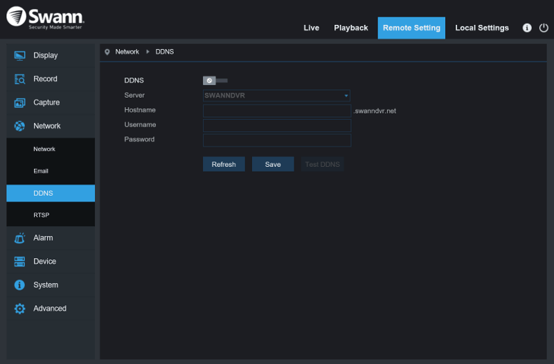 Swann SWDVK-449802 SS 2 GUI Remote Settings 11