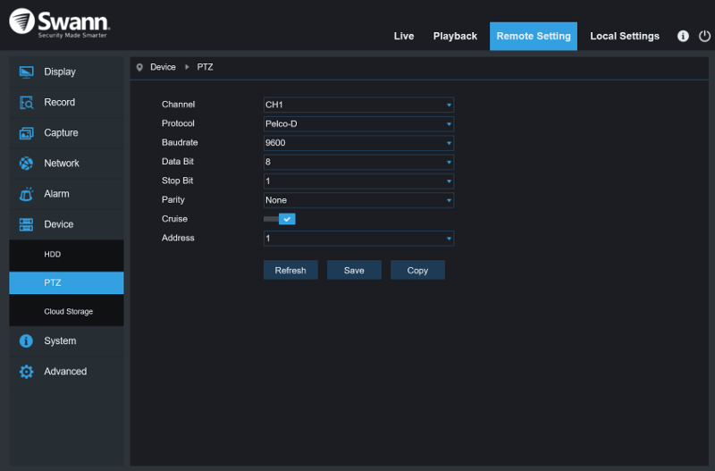 Swann SWDVK-449802 SS 2 GUI Remote Settings 15