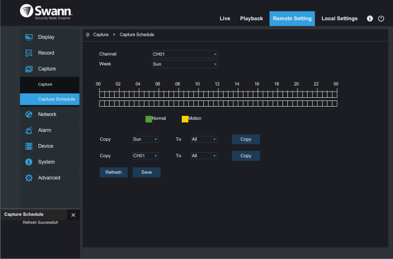 Swann SWDVK-449802 SS 2 GUI Remote Settings 8