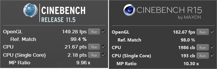 Intel Xeon W-2155 Bench Cinebench