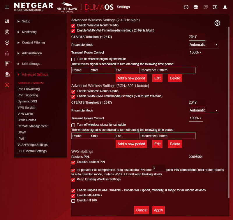 NETGEAR Nighthawk Pro Gaming XR500 SS 01 AS6 Advanced 1