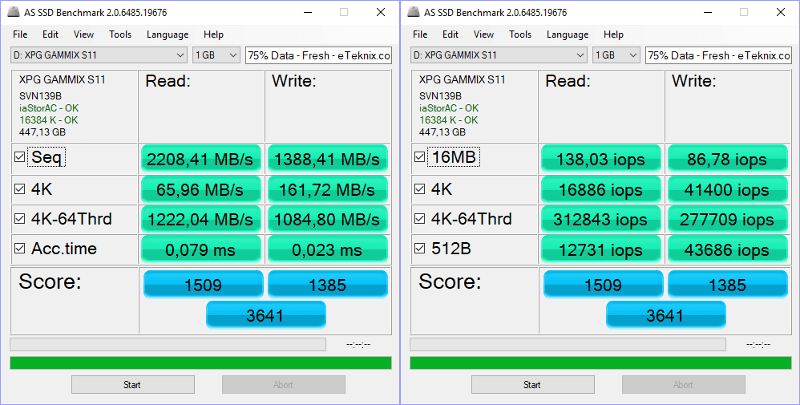 ADATA XPG GAMMIX S11 BenchFresh asssd 0 combined