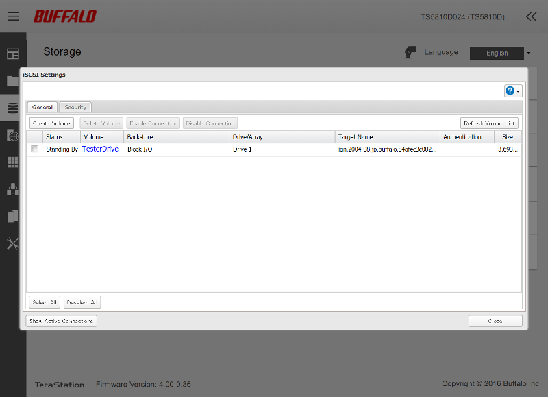 Buffalo TeraStation 5810DN SS02 Storage 04 LVM