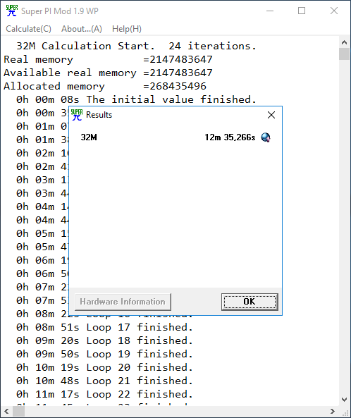 AMD EPYC 7351P Bench CPU superpi