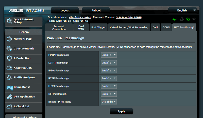 ASUS RT-AC86U AC2900 SS02 Network 03 wan 7