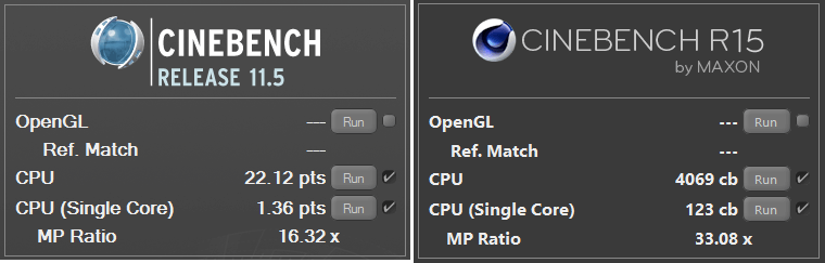 GIGABYTE MZ31-AR0 Bench CPU Cinebench